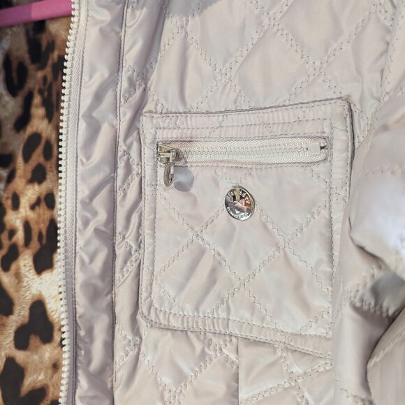 Laundry by Shelli Segal Women's Khaki Quilted Puffer Jacket, Size Small - Picture 4 of 5